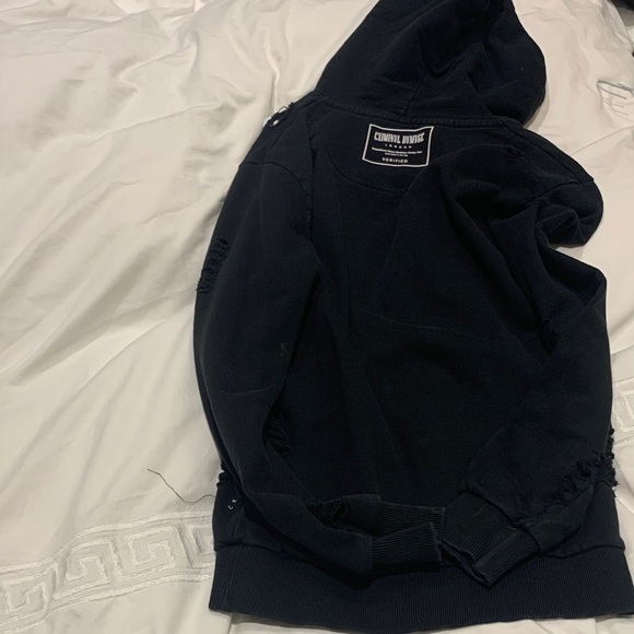 Black Hoodie Sweatshirt - Picture 4 of 4